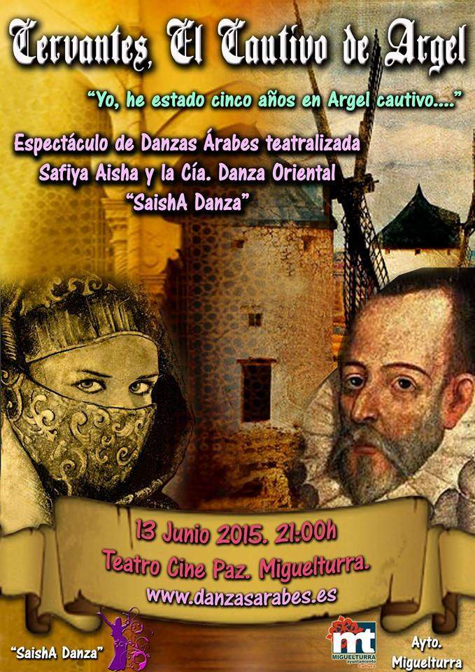Cartel anunciador de Cervantes El Cautivo de Argel